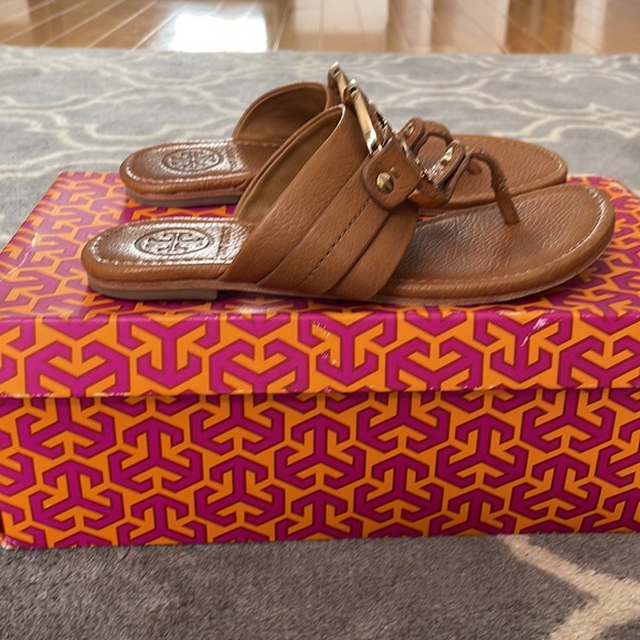 Tory Burch Amanda Flat Sandal Size 5 - Picture 4 of 6